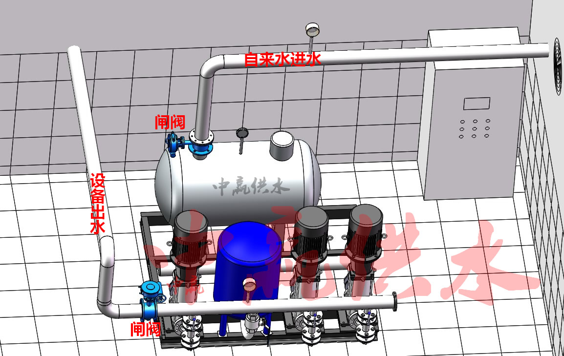自來水無負(fù)壓供水設(shè)備安裝圖 自來水無負(fù)壓供水設(shè)備安裝圖